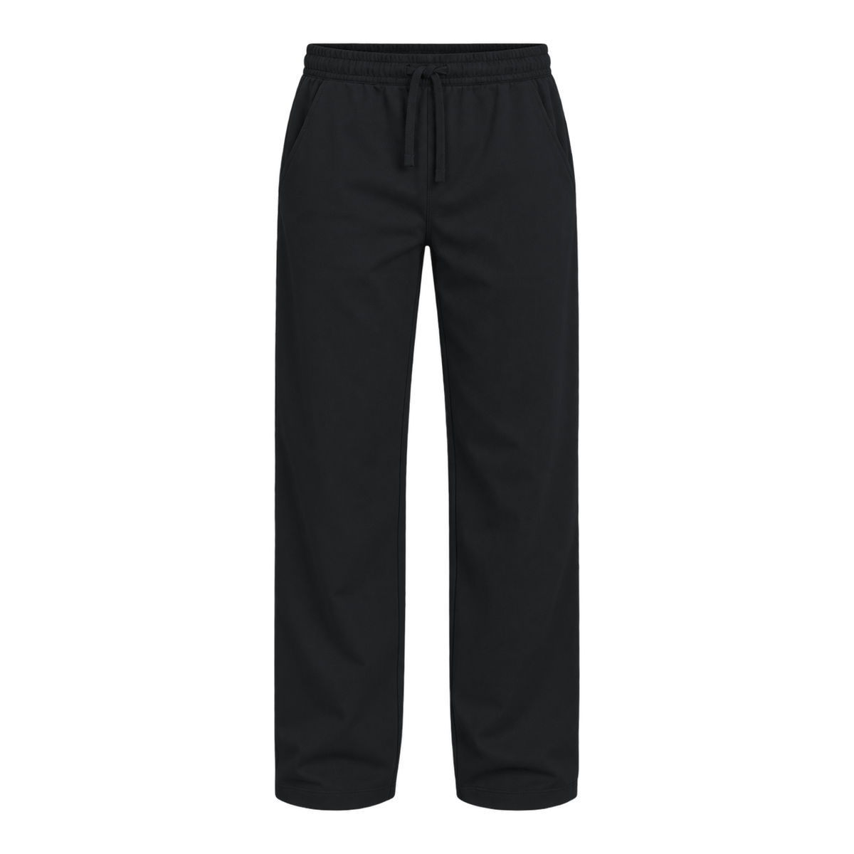 Everyday Drawstring Pants — Black front view