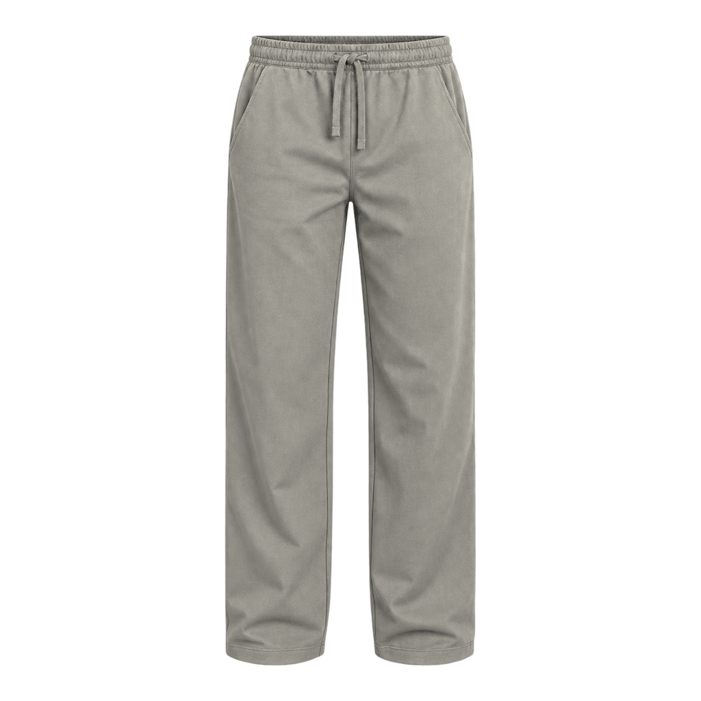 Everyday Drawstring Pants — Stone front view