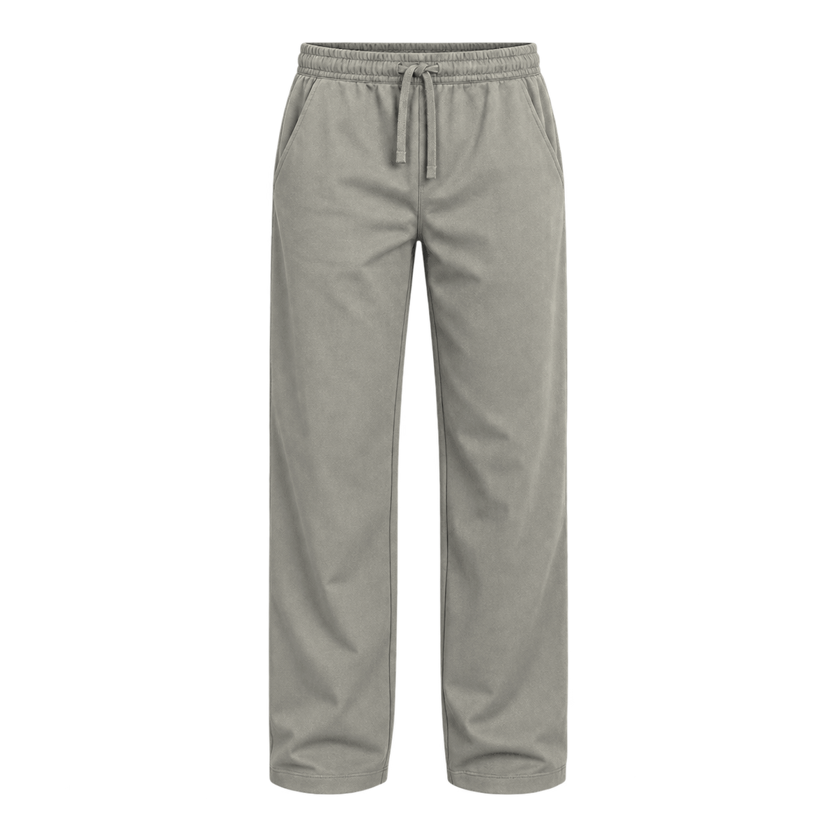 Everyday Drawstring Pants — Stone front view