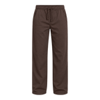 Everyday Drawstring Pants — Chocolate Brown front view